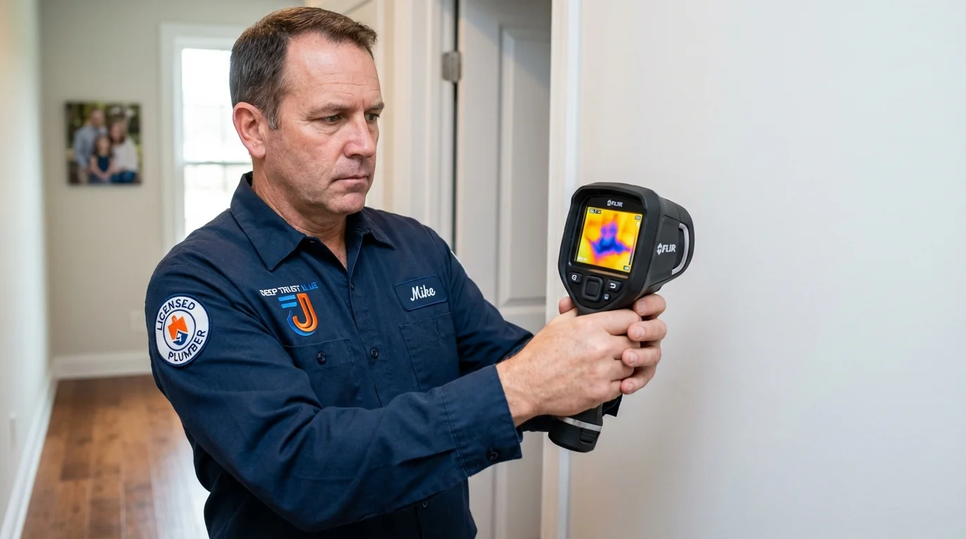 Thermal imaging leak detection by Johns Plumbing LLC in Stanton